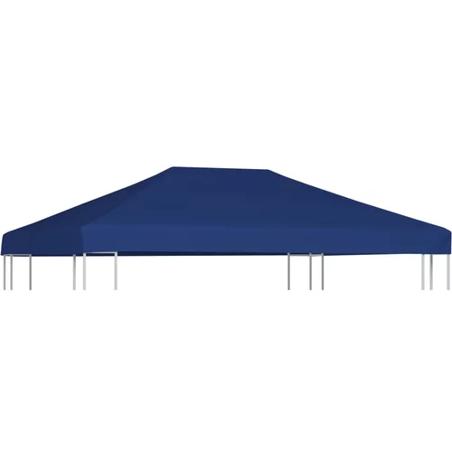 vidaXL Streha za paviljon 310 g/m² 4x3 m modra, (20729190)