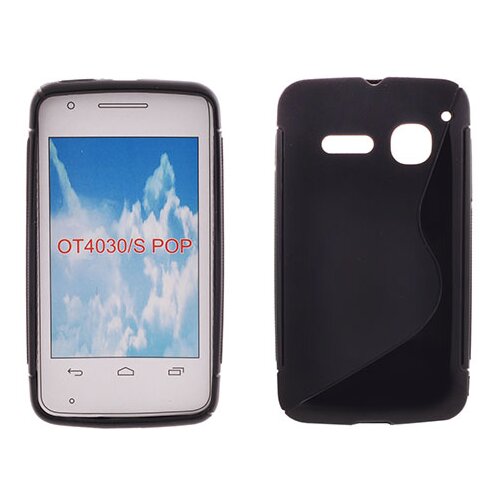  Gumijasti / gel etui S-Line za Alcatel One Touch S&#39;Pop OT-4030 - črni Cene