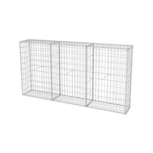 VidaXL Gabionska ko&amp;scaron;ara od pocinčanog čelika 200 x 30 x 100 cm Slike
