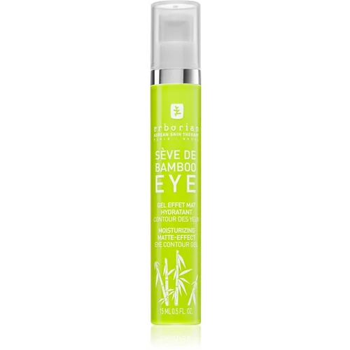 Erborian Bamboo hidratantni gel za područje oko očiju s mat efektom 15 ml