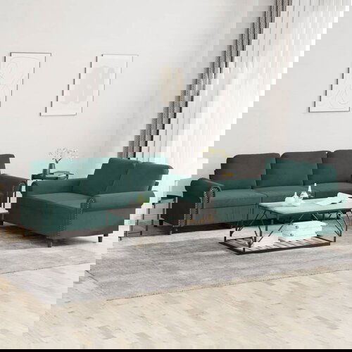 vidaXL 2-dijelni set sofa s jastucima tamnozeleni baršunasti Cene