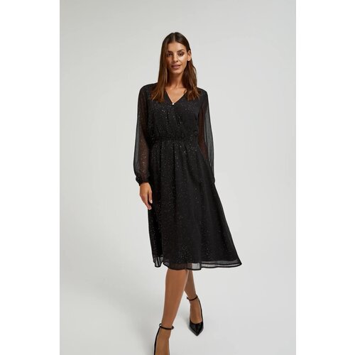 Marisse WOMEN&amp;#039;S DRESS L-SU-4606 BLACK Slike