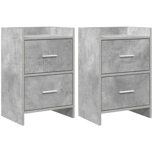 vidaXL Posteljne mize 2 pcs Betonsko siva 40 x 30 x 60 cm, (5000247354) Cene