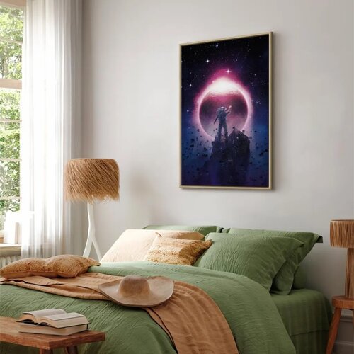  Slika - Close Meeting (1 Part) Vertical 80x120 U prirodnom drvenom okviru Slike