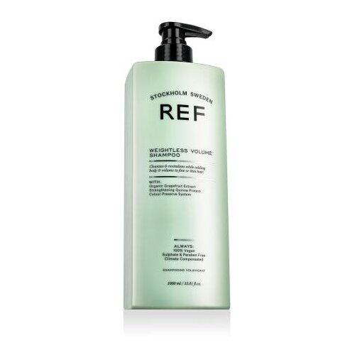 REF Weightless Volume Shampoo 1000 ml &amp;scaron;ampon tanki lasje unisex Slike