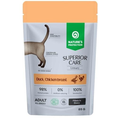 Nature's Protection NPSC Cat Urinary Duck / Chicken Adult - 85 g Cene
