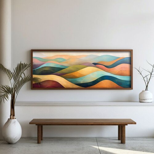 WALLXPERT FAH151-150 Multicolor Decorative Framed MDF Painting Cene
