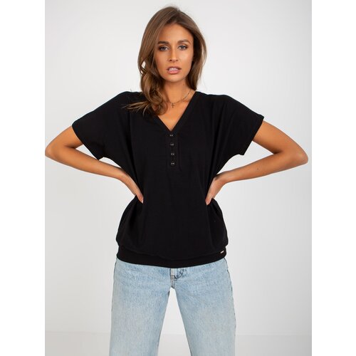 Fashion Hunters Basic Women's Black Blouse Slike