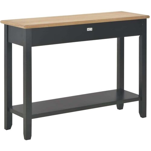  Konzolni stol crni 110 x 35 x 80 cm drveni Slike