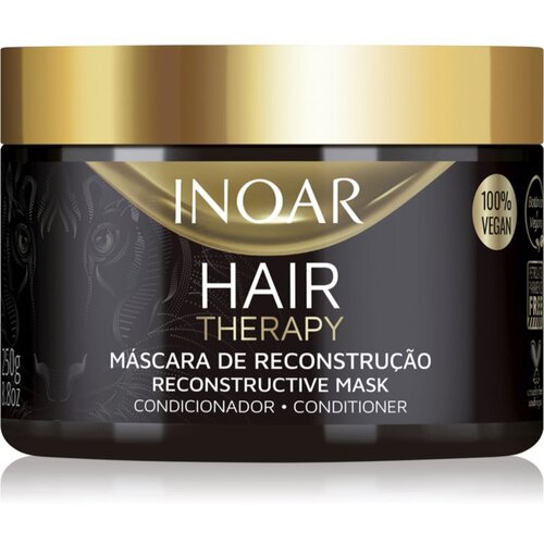 INOAR Hair Therapy maska za okrepitev las za po&amp;scaron;kodovane lase 250 g Slike
