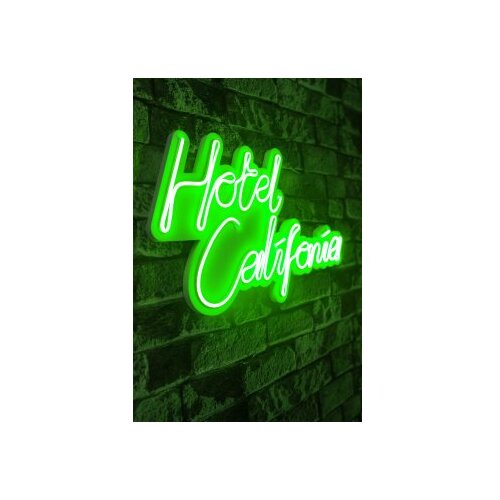 WALLXPERT Dekorativna plastična LED rasveta Hotel California Green Cene