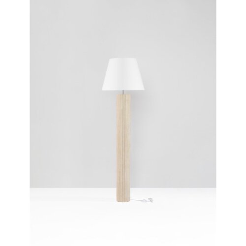 Nova Luce Bela/kremno bela lončena stoječa svetilka (vi&amp;scaron;ina 150 cm) Bacoo &amp;ndash; Slike
