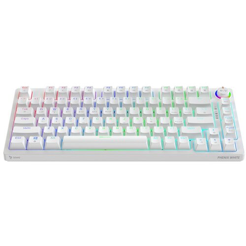 Savio PHENIX WHITE Wireless Mechanical Keyboard, Gateron Red Pro, ABS Cijene