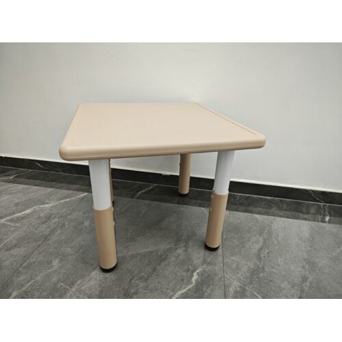 Feelkids Podesivi sto za decu, 60 x 60 x 48-60 cm, Bež Slike