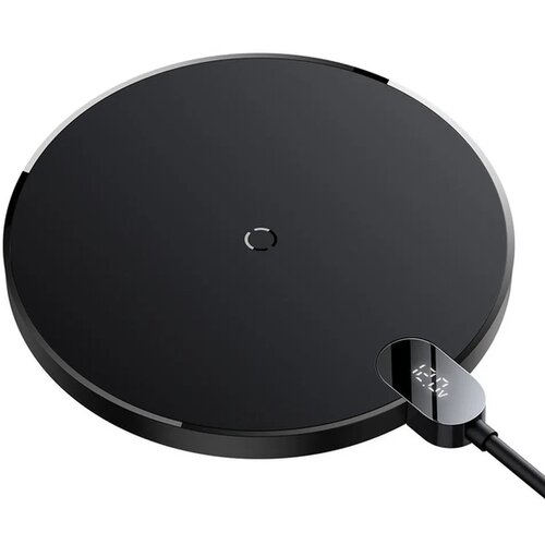 Baseus indukcijski punjač Digital LED Display Gen2 15W crni Slike