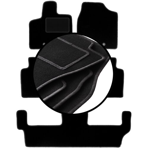 Wielganizator Komplet velurnih preprog za: Dodge Caravan IV 7-sedežni (2008-2016), (22129027) Cene
