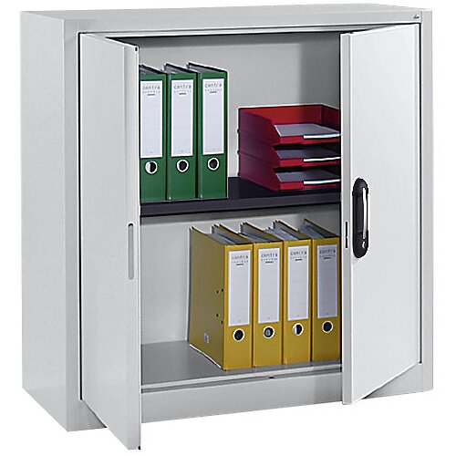 C+P Jeklena omara s krilnimi vrati, VxŠxG 1000 x 1000 x 420 mm, svetlo siva Cene