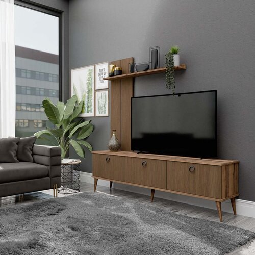 Hanah home terra 1380 walnut tv stand Cene