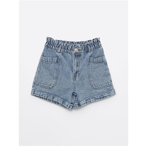 LC Waikiki Girls' Jean Shorts with Elastic Waist Slike