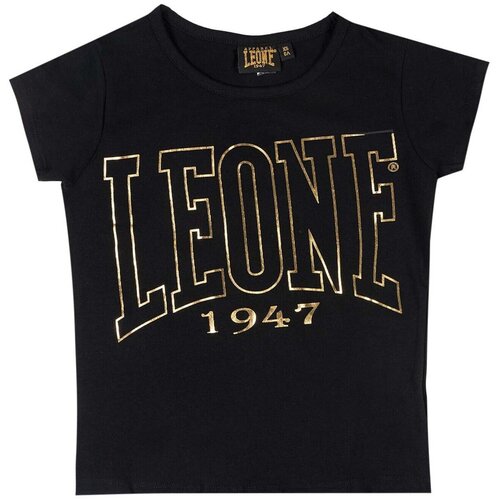 Leone 1947 Majice s kratkimi rokavi Girl T-Shirt Short Sleeves Gold 1947 Črna Cene