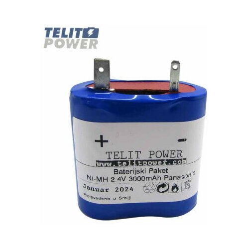 Telit Power baterija NiMH 2.4V 3000mAh PANASONIC za Zumtobel 04797088 ( P-2258 ) Slike