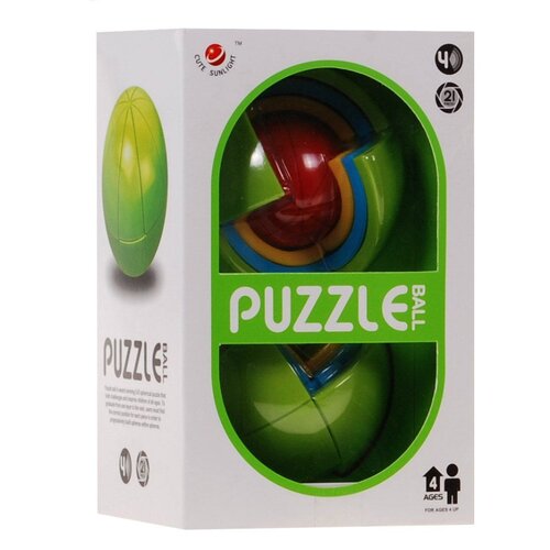  Logična igra Puzzle 3D krog - pisan Slike