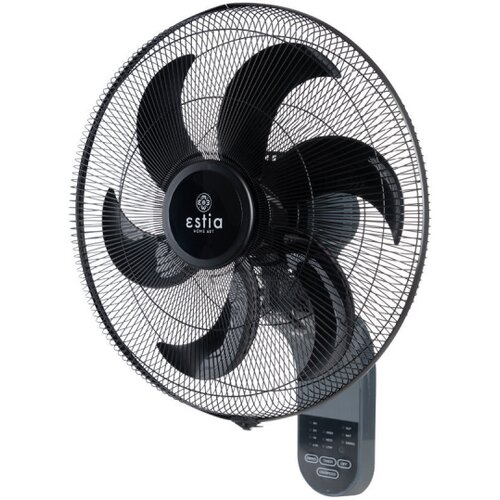 Estia ES06-21177 zidni ventilator 45cm, ac motori i tajmer 75W, crni Cene