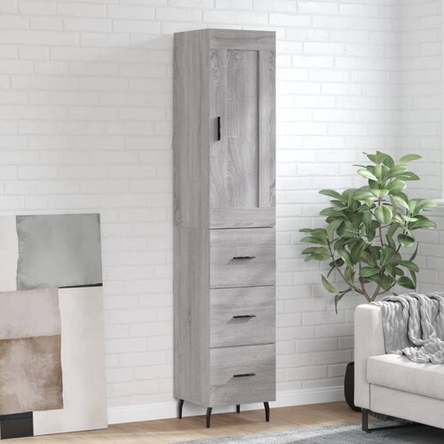  Visoka komoda siva sonome 34,5x34x180 cm od konstruiranog drva Cijene