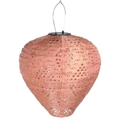 House Nordic Rožnata zunanja LED lanterna s solarnim panelom (višina 30 cm) Greatham – Cene