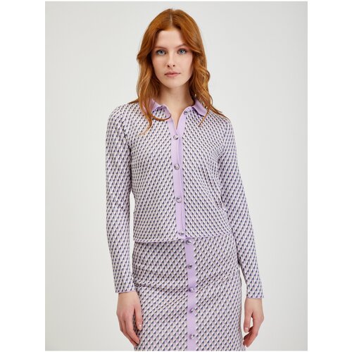 Orsay Light Purple Women&amp;#039;s Patterned Cardigan - Ladies Slike