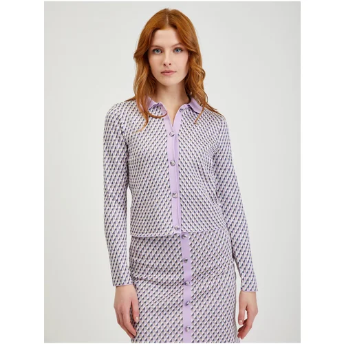 Orsay Light Purple Women's Patterned Cardigan - Ladies