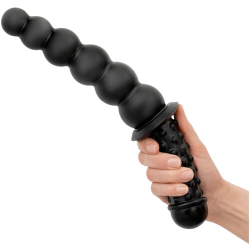 BUTTR Akimbo - dvostranski analni dildo (črna) Slike