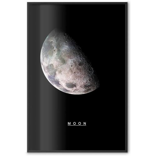  Plakat - Moon 21x30 Crni okvir Cene