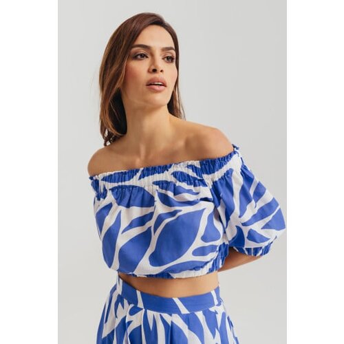 Legendww letnja bluza sa spustenim ramenima i puf rukavima Slike