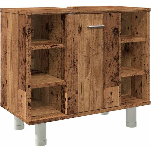 Maison Chic Kopalniška omarica - Kopalniški kabinet Stari les 60x32x53,5 cm Inženirski les, (21794840) Cene