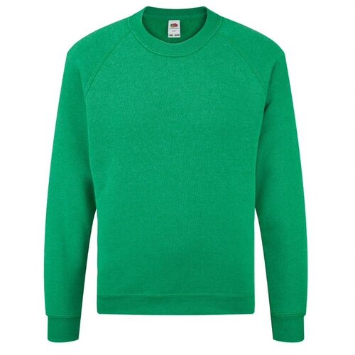 Fruit Of The Loom Zielona bluza dziecięca Raglan Sweat Cene