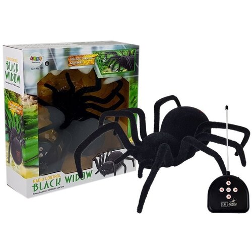 Lean Toys Velik kosmat pajek črna vdova na daljinsko upravljanje 30cm, (20378684) Cene