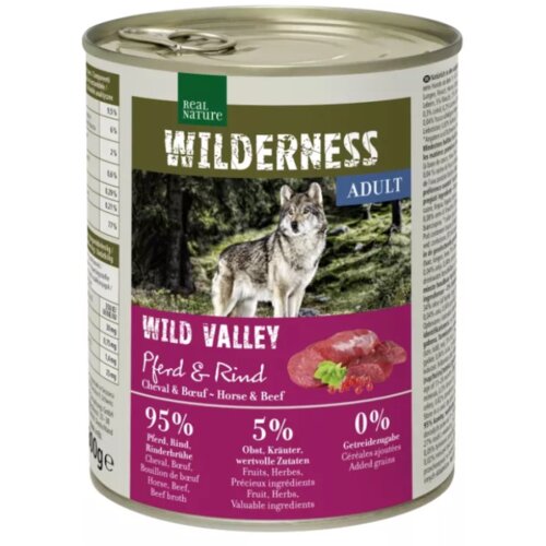 Real Nature Wilderness Adult Wild Valley konj in govedina 800g konzerva Cene