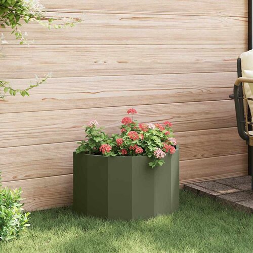 Sadilica Maslinasto zelena 60 x 30 x 35 cm Čelik Slike