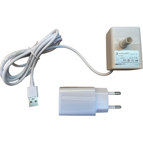 Lucky kitty keramička pojilica, 1,5 litra - Mikro pumpa USB s adapterom Slike