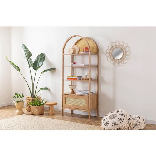 Hanah home nala 75 - natural natural bookshelf Cene