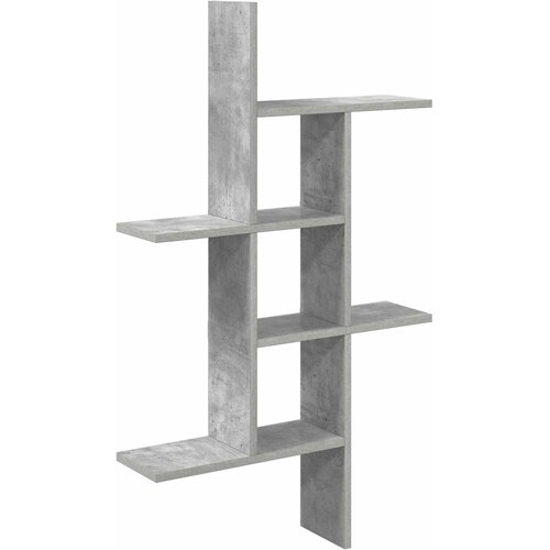 vidaXL Stenska polica Betonsko siva 61 x 15 x 102 cm Inženirski les, (5000307284) Cene