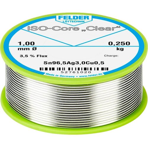  ISO-Core ''Clear'' SAC305 spajkalna palica tuljava Sn96\,5Ag3Cu0\,5 0.250 kg 1 mm, (20428781) Cene