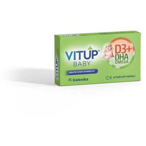 VitUp D3+ dha omega baby, 30 twist-off kapsula Cene