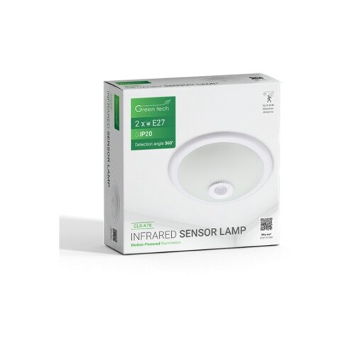 Greentech 2xe27 plafonjera sa senzorom ( cls-a78 ) Slike