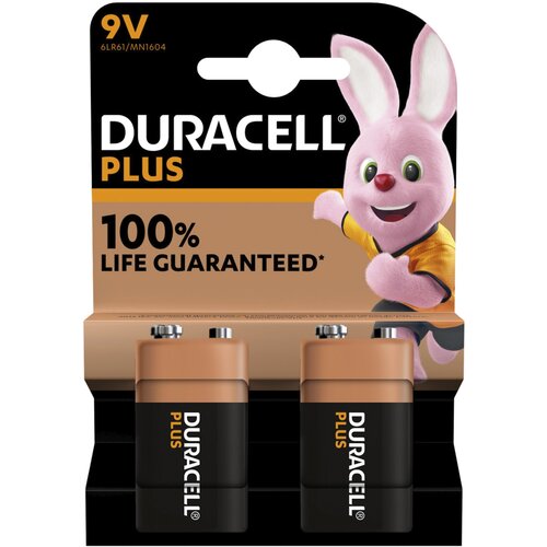 Duracell 1x2 Plus 9V-Block MN1640 6LR61 Slike