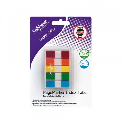 Olimp Sport Page Marker Snopake Index Tab 45 x 12mm, mix 100 kom Cene