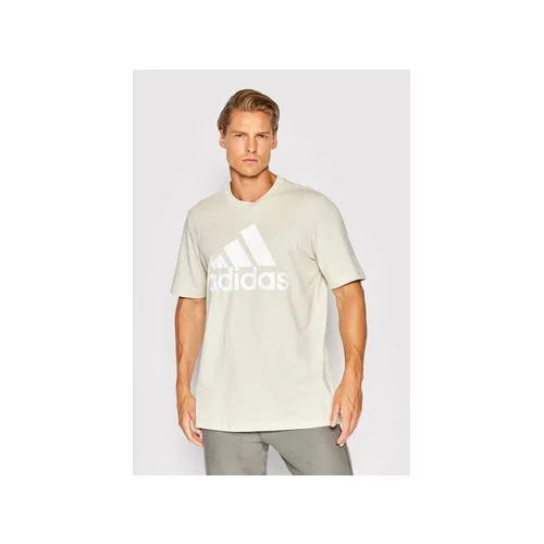 Adidas Majica Essentials Big Logo HL2252 Bež Regular Fit