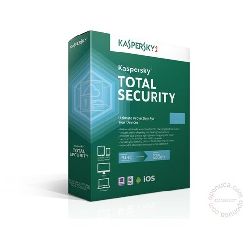 Kaspersky Total Security godišnja licenca - 3 korisnika antivirus Slike