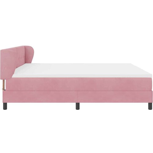 Box spring krevet s madracem Ružičasta 200 x 200 cm Bar&amp;scaron;un - Ružičasta 200 x 200 cm S gumbima Slike